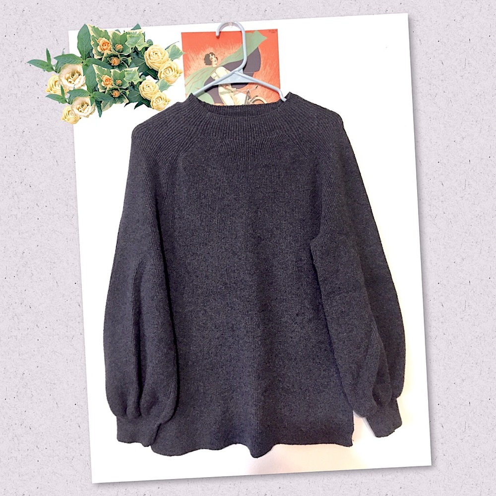 Charcoal Knitted Sweater